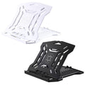 Adjustable Laptop Stand with 360-Degree Rotating Base - White - view 3