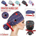 Adjustable Long Hair Surgical Scrub Cap for Doctors and Nurses - Blue - view 2