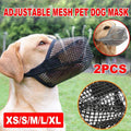 Adjustable Mesh Dog Muzzle Pack of 2 - Grey, XL (Snout Length 9.5-11 cm) - view 2