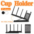 Adjustable Metal Cup Holder for Home, Office and Cafe Use - Black - view 2