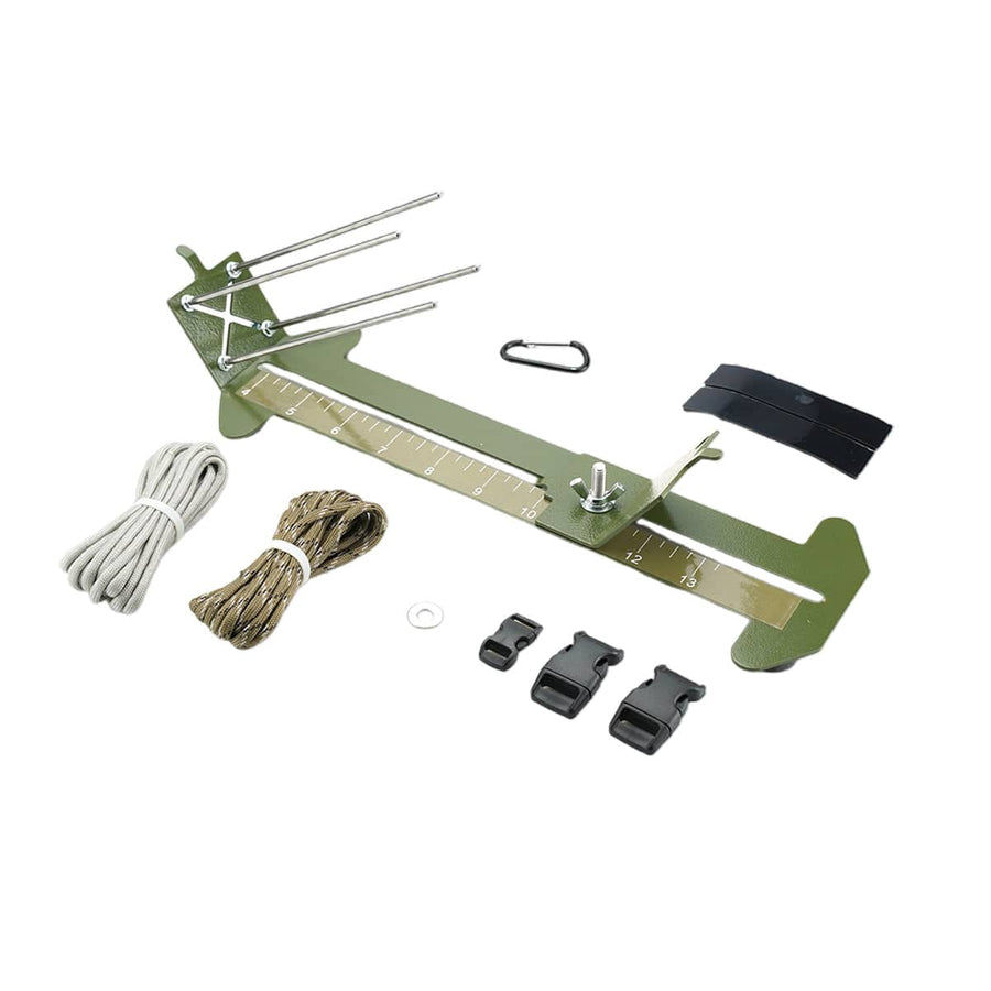 Adjustable Metal Paracord Bracelet Making Jig, Braiding Tool - Green