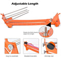 Adjustable Metal Paracord Bracelet Making Jig, Braiding Tool - Orange - view 5