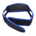 Adjustable Neoprene Chin Strap for Night Sleep Support, Black with Blue Trim - view 2