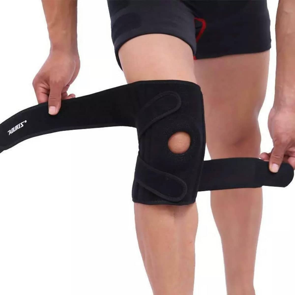 Adjustable Neoprene Knee Brace Patella Support for Sport - Black, Single - view 3