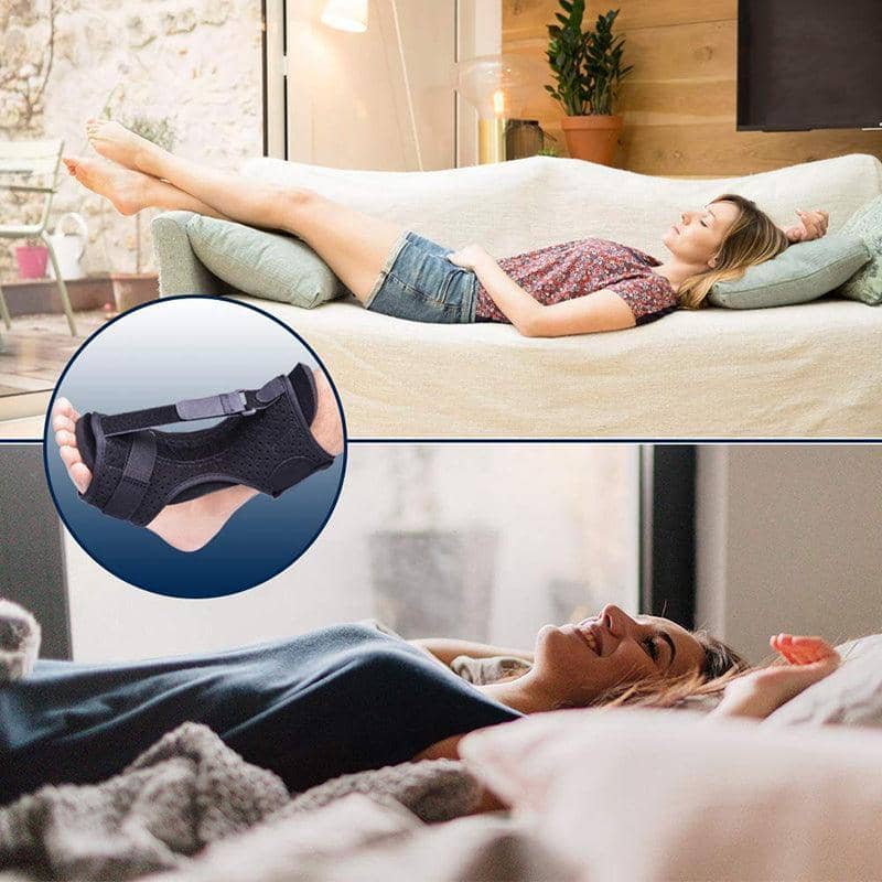 Adjustable Night Foot Support Brace for Women and Men - Black - view 4