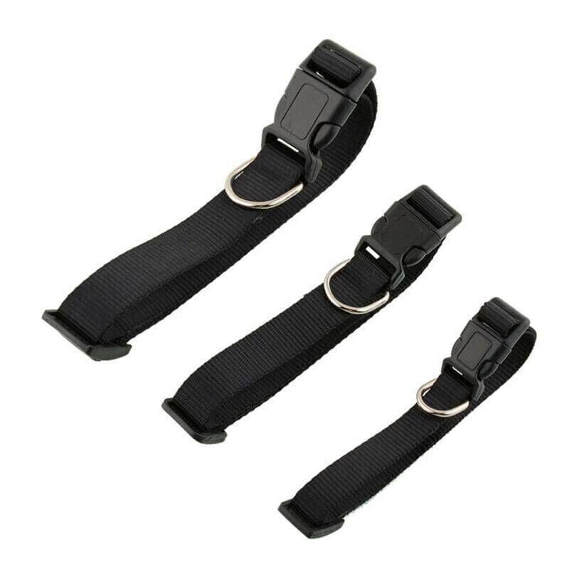 Adjustable Nylon Dog Collar, Medium 35-50 cm - Tan - view 5