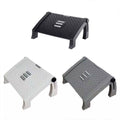 Adjustable Office Footrest with Massage Rollers - Black - view 3