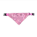 Adjustable Pet Bandana Collar Scarf, Size S (Neck 23 to 28 cm) - Pink