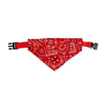 Adjustable Pet Bandana Collar Scarf, Size S (Neck 23 to 28 cm) - Red