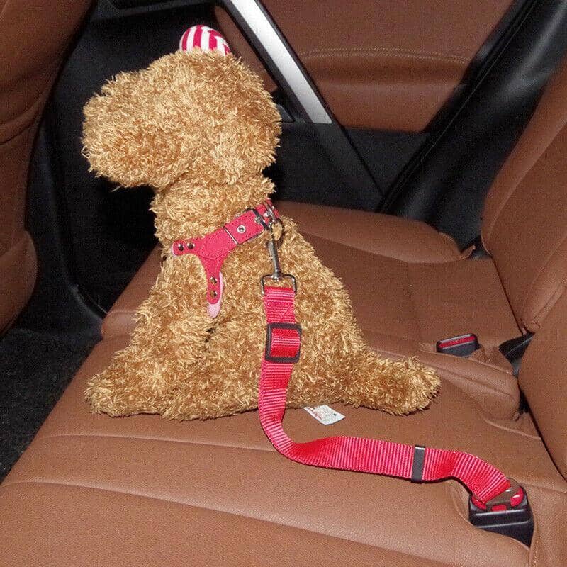 Adjustable Pet Car Seat Belt Strap with Snap Hook, Pack of 2 - Blue - view 5