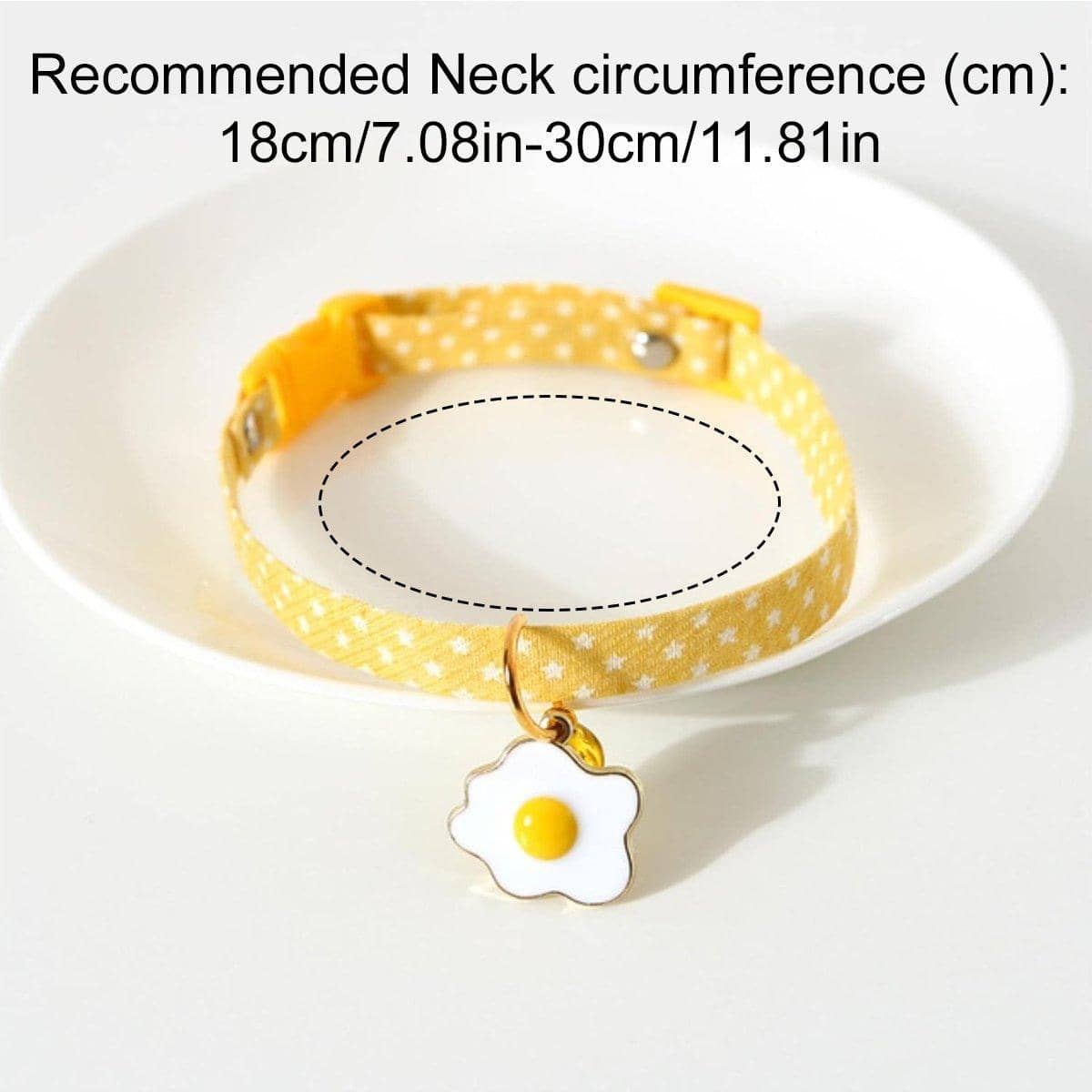 Adjustable Pet Collar with Bell and Charm - Pink Pastel Pattern, Planet Cat - view 4
