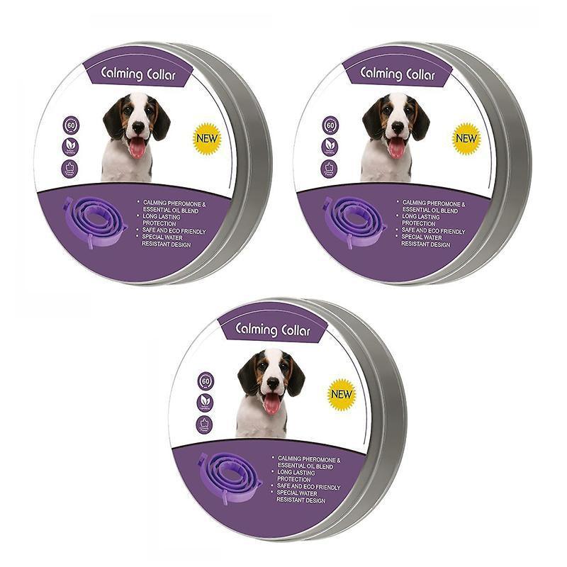 Adjustable Pet Collar for Cats and Dogs - Large 62cm, Pack of 3