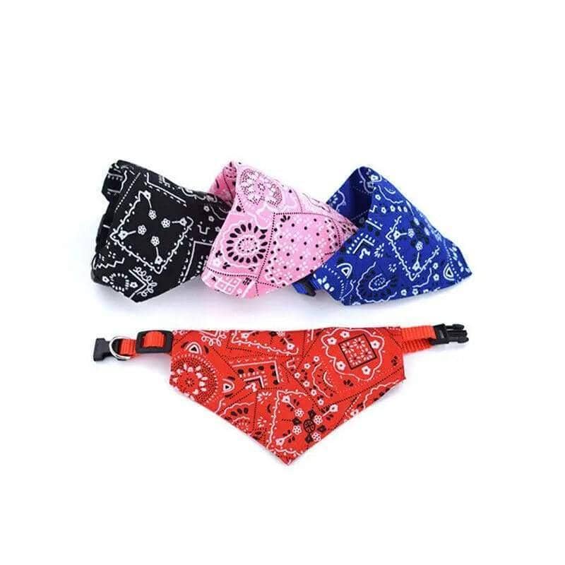 Adjustable Pet Dog Bandana Collar Triangle Scarf for Puppy and Cat - Black, Size M (Neck 27 to 35 cm) - view 4