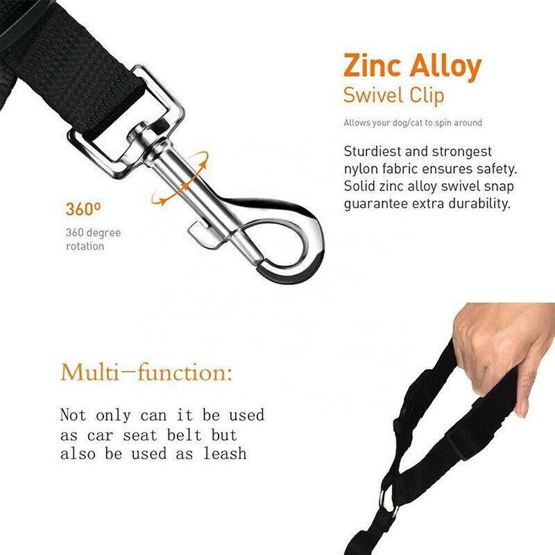 Adjustable Pet Dog Car Restraint Clip Strap for Vehicle Travel - Blue - view 5