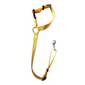 Adjustable Pet Dog Car Restraint Clip Strap for Vehicle Travel - Yellow