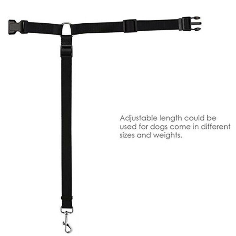 Adjustable Pet Dog Car Restraint Clip Strap for Vehicle Travel - Yellow - view 6