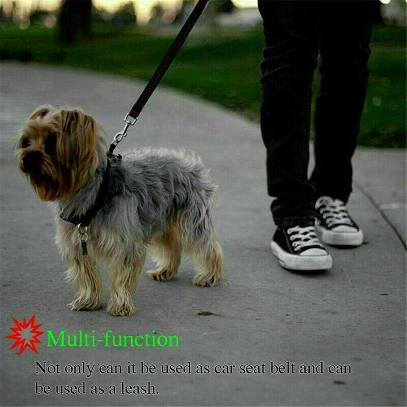 Adjustable Pet Dog Car Restraint Clip Strap for Vehicle Travel - Yellow - view 9