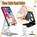Adjustable Phone and Tablet Stand, Aluminium - Silver - view 2
