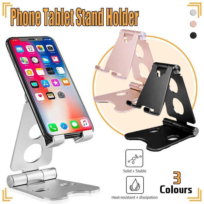 Adjustable Phone and Tablet Stand, Aluminium - Silver - view 2