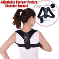 Adjustable Posture Corrector Shoulder Support Brace - Black