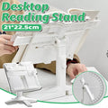Adjustable Reading Book Stand for Cookbooks and Textbooks - White