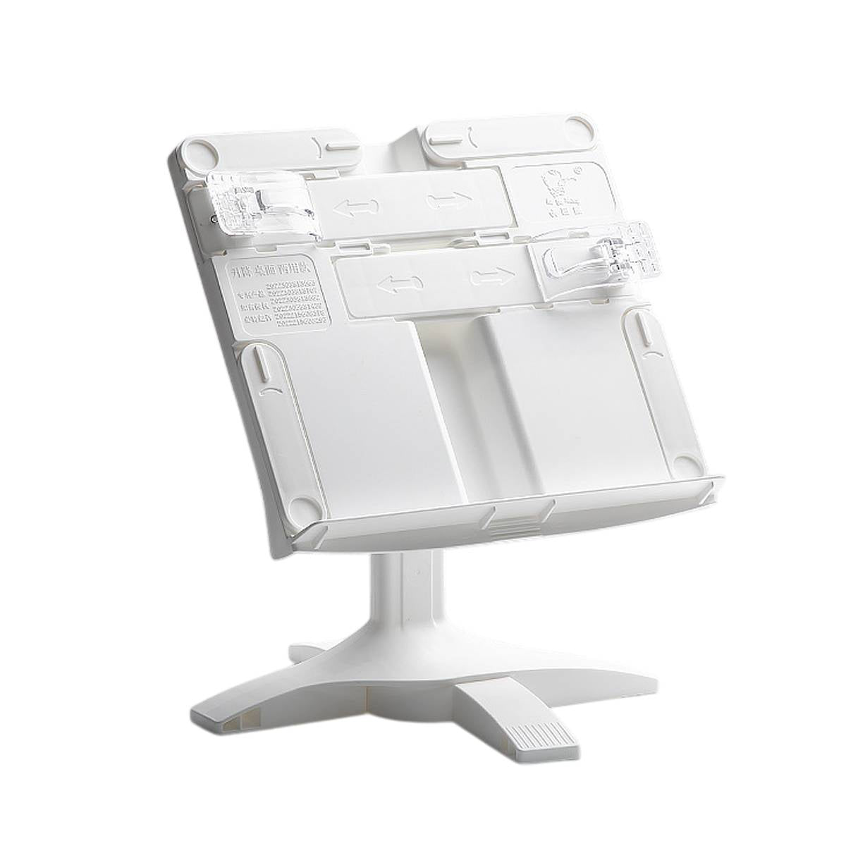 Adjustable Reading Book Stand for Cookbooks and Textbooks - White - view 2