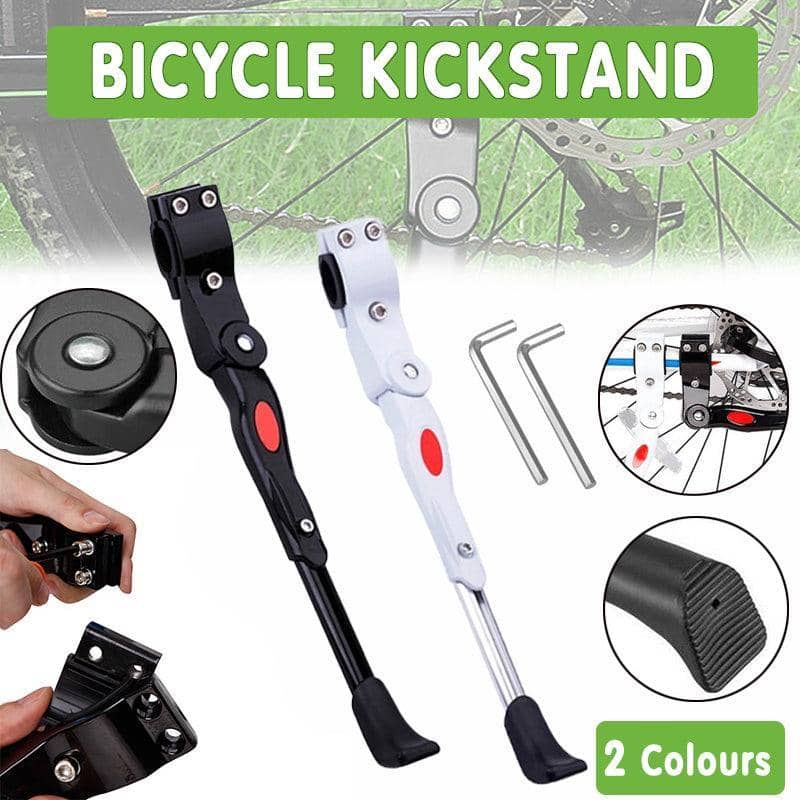 Adjustable Rear Bike Kickstand for 24 to 27 in (61 to 69 cm) Wheels - Black - view 2