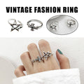 Adjustable Silver Punk Retro Ring for Women - Cross Design - view 2