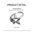 Adjustable Silver Punk Retro Ring for Women - Cross Design - view 5