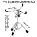 Adjustable Snare Drum Stand, Aluminium Tripod for Practice Pads, 47-65 cm - view 3