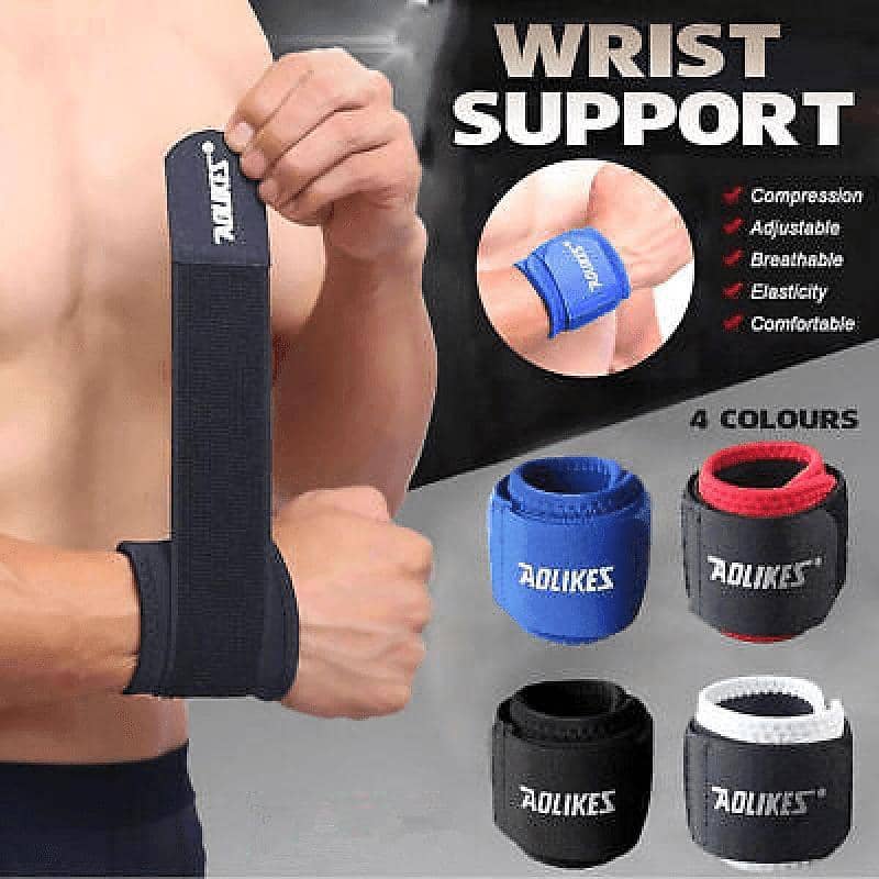 Adjustable Sports Wrist Support Brace - Black and Purple - view 2