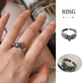 Adjustable Stacked Star Opening Ring with Five Pointed Star, Unisex