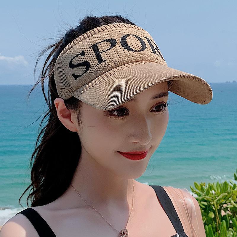 Adjustable Sun Visor Hat for Sports and Outdoor Sun Protection - White - view 4