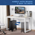 Adjustable Telescopic Computer Tower Stand with Wheels - view 4