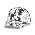 Adjustable Tie-Dye Baseball Cap - Black and White