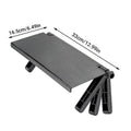 Adjustable TV Screen Top Storage Shelf, Tool Free Rack for Flat Screens - Black Carbon Fibre Look - view 3