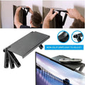 Adjustable TV Screen Top Storage Shelf, Tool Free Rack for Flat Screens - Black Carbon Fibre Look - view 5