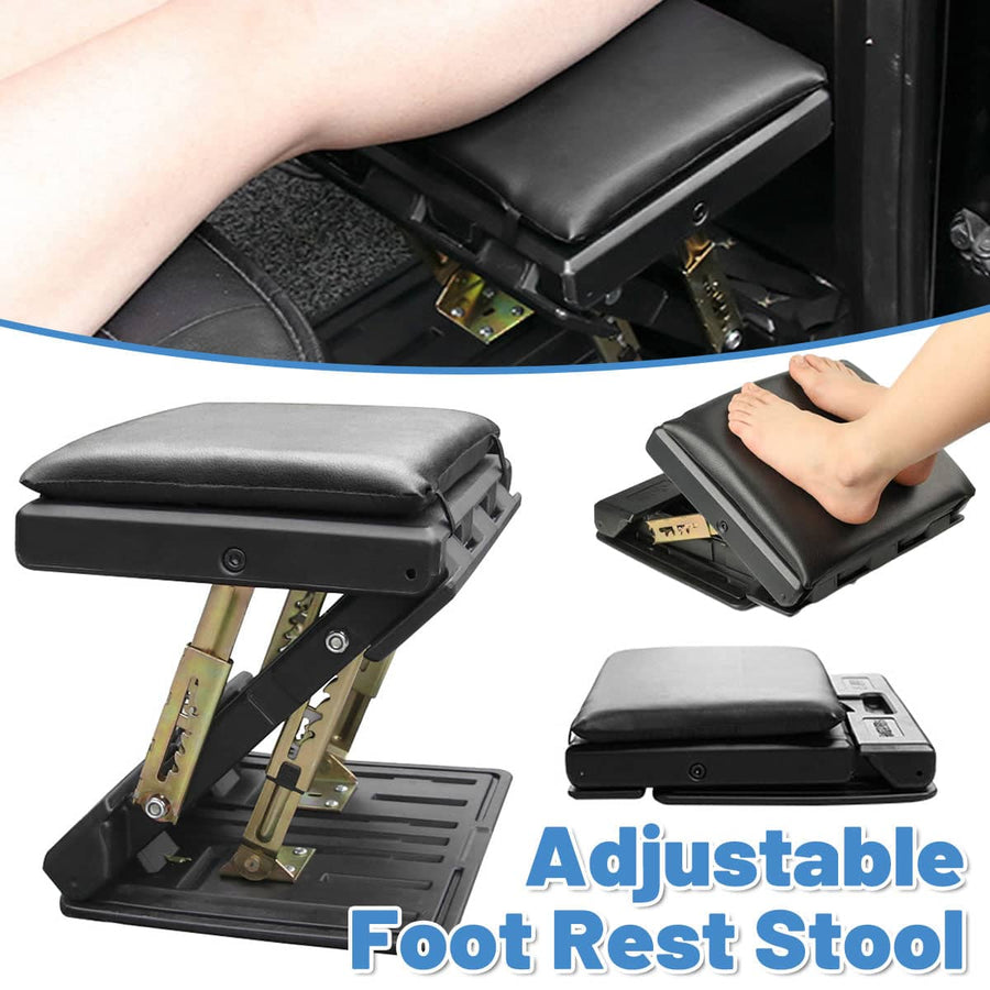 Adjustable Under Desk Foot Rest Stool with Massage Surface and Removable Cover