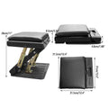 Adjustable Under Desk Foot Rest Stool with Massage Surface and Removable Cover - view 3
