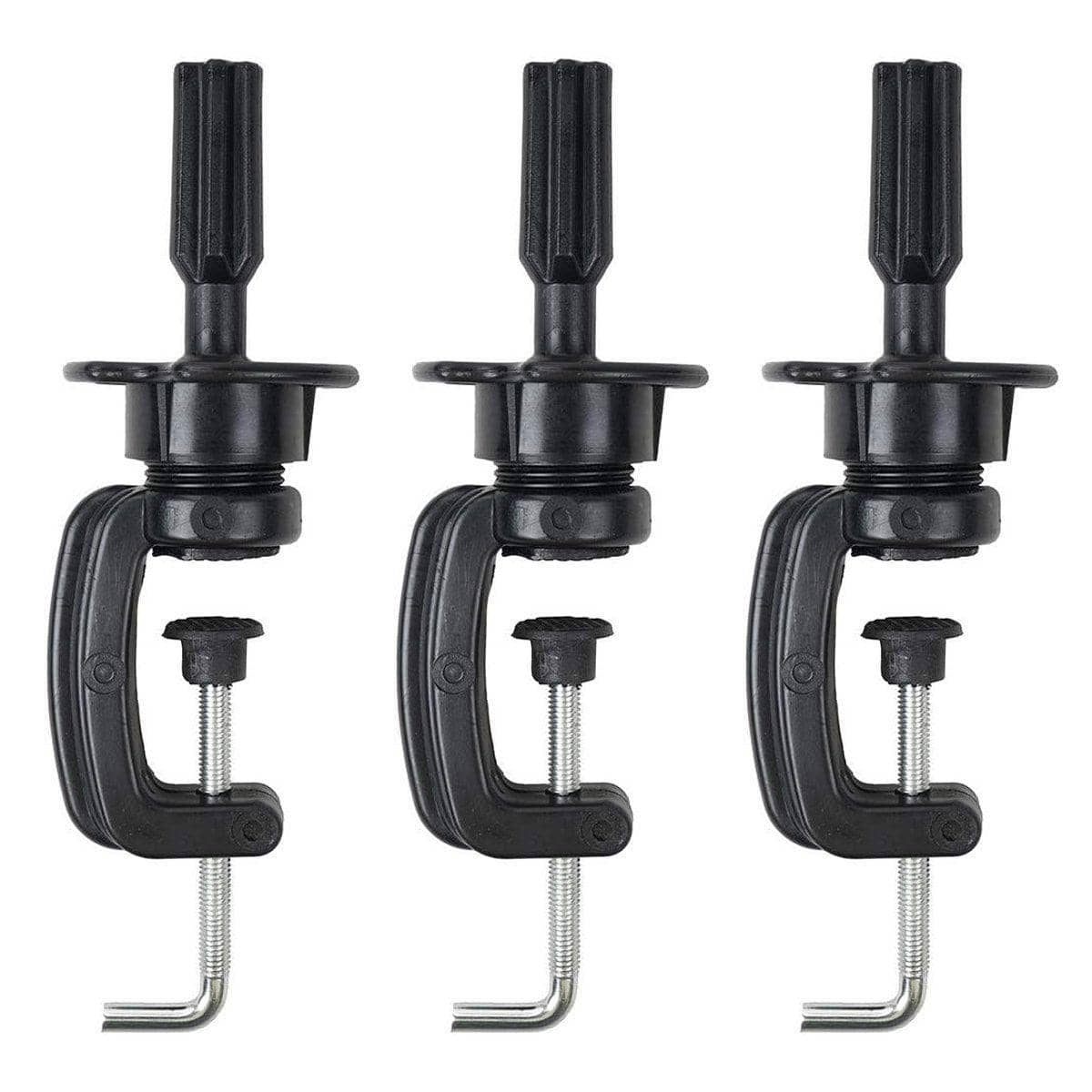 Adjustable Wig Stand Holder Doll Head Mould Clamp for Mannequin, Pack of 3 - view 2
