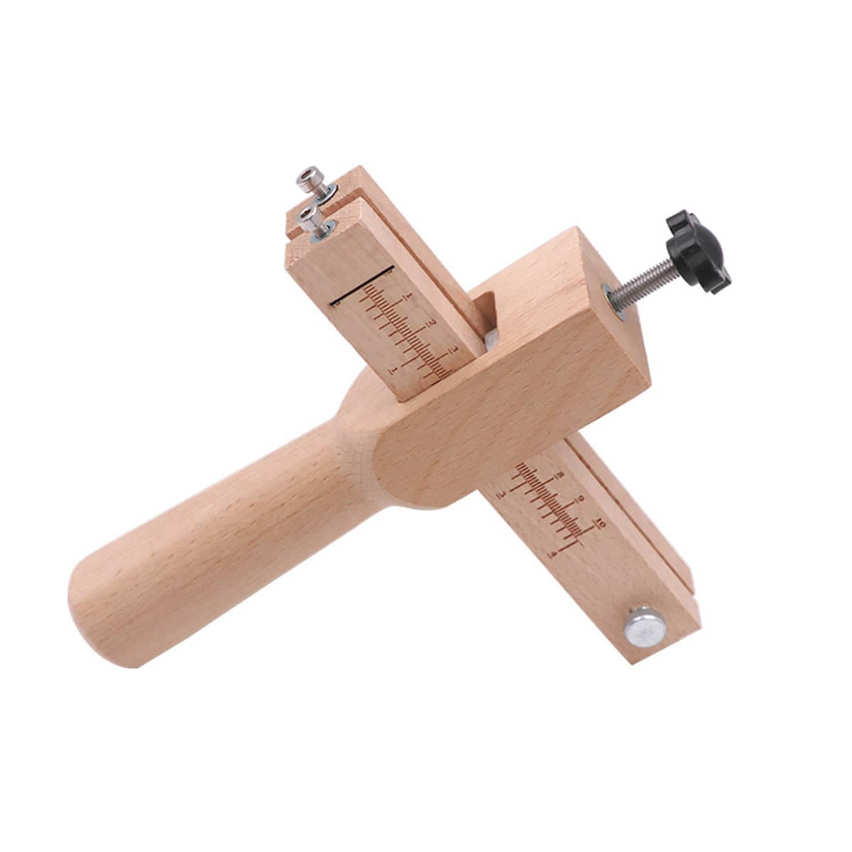 Adjustable Wooden Leather Strip Cutter with 5 Blades for Belts, Straps and Cords - view 2