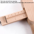 Adjustable Wooden Leather Strip Cutter with 5 Blades for Belts, Straps and Cords - view 4