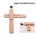 Adjustable Wooden Leather Strip Cutter with 5 Blades for Belts, Straps and Cords - view 5