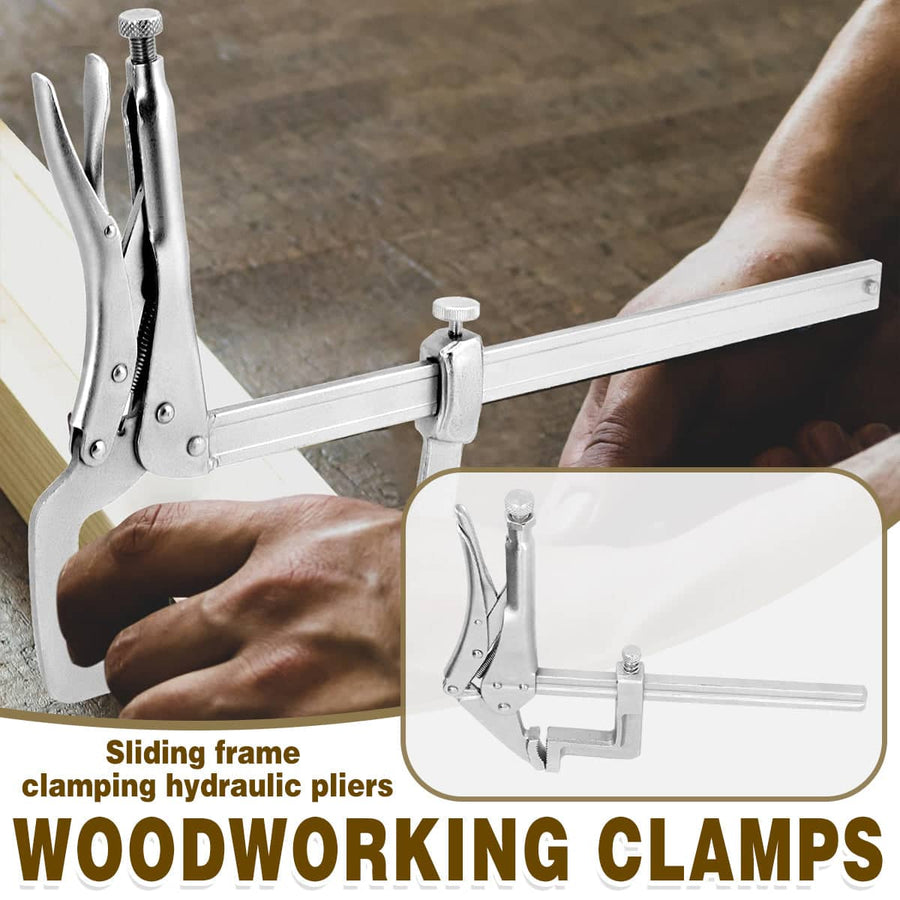 Adjustable Woodworking Clamping Pliers with Quick Release Slide Rod