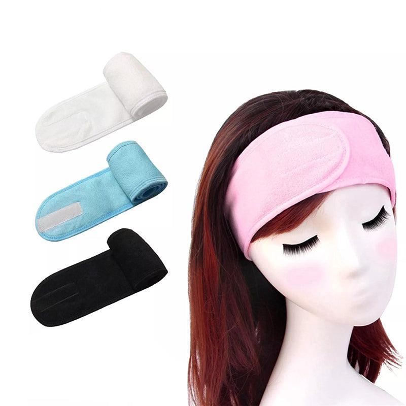Adjustable Wrap Headband for Face Washing and Makeup - Grey - view 12