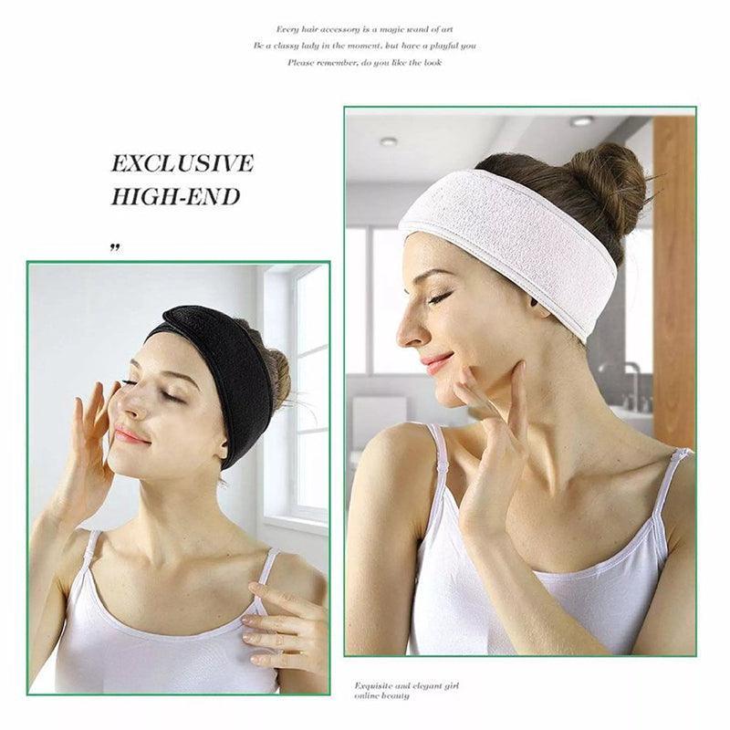 Adjustable Wrap Headband for Face Washing and Makeup - Grey - view 15