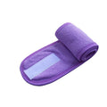 Adjustable Wrap Headband for Face Washing and Makeup - Purple