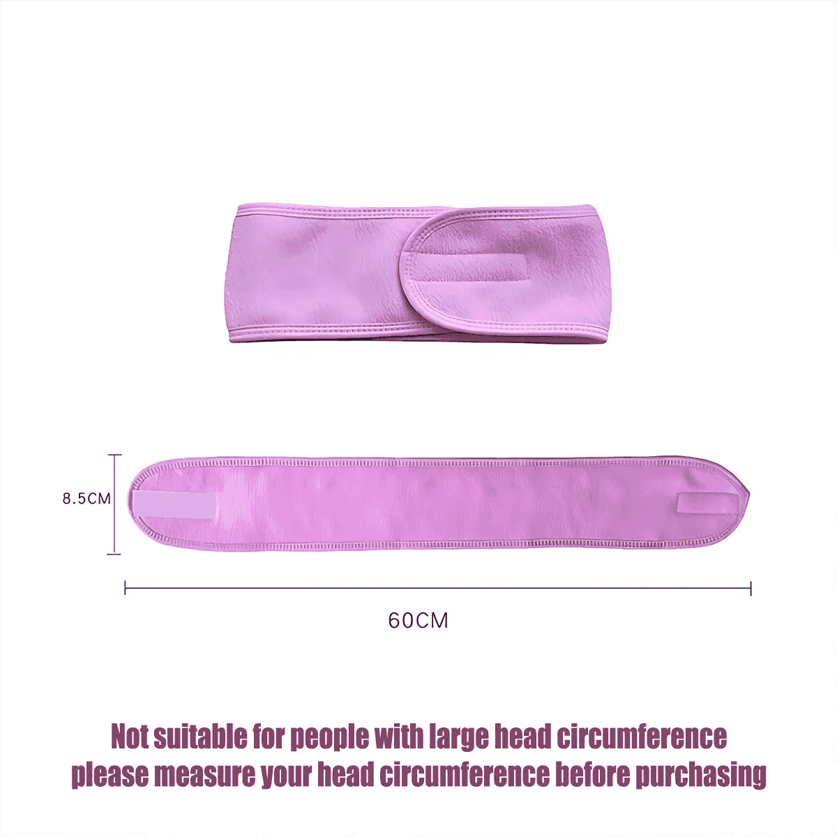 Adjustable Wrap Headband for Face Washing and Makeup - Yellow - view 4