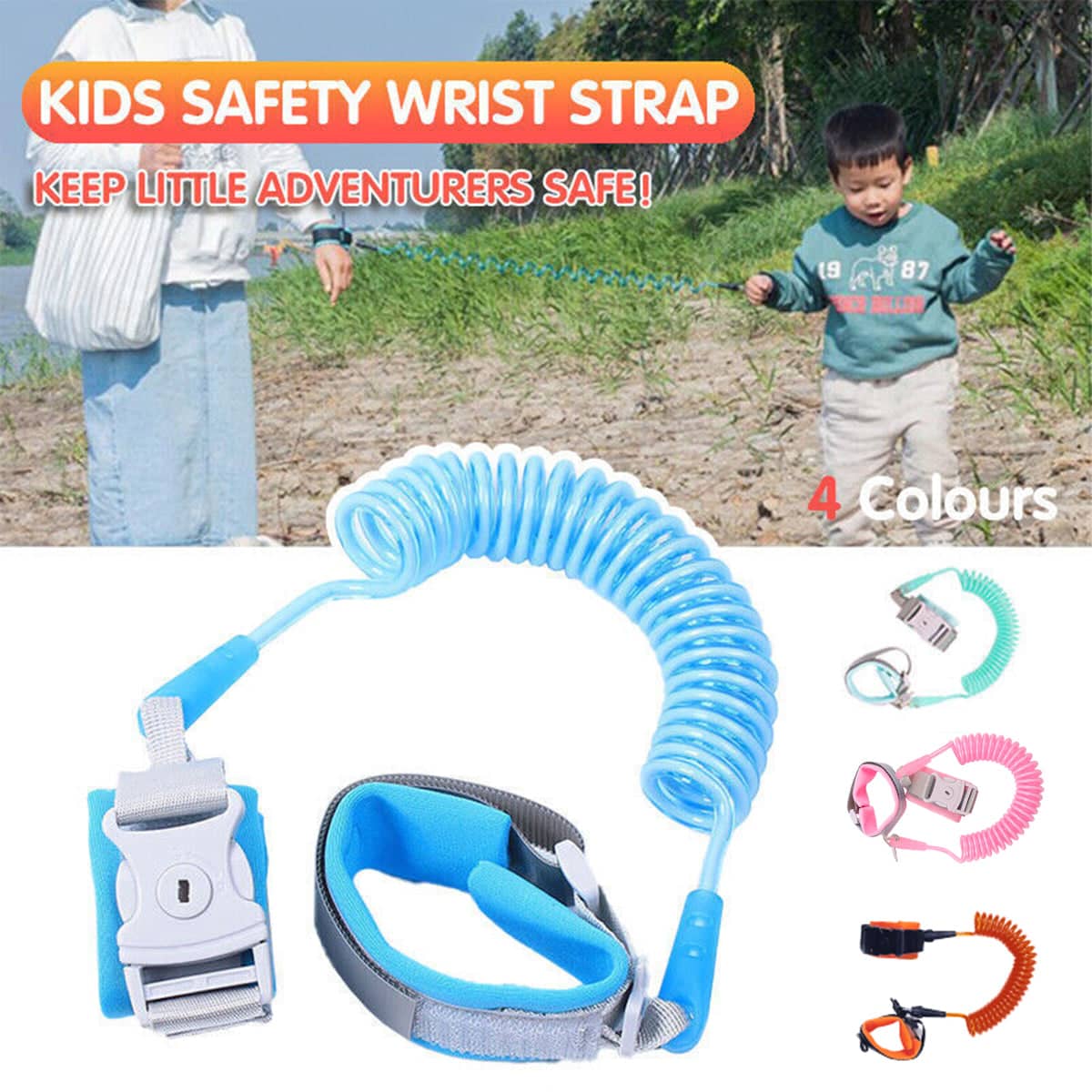 Adjustable Wrist Link Strap 2.5 m - Green - view 2