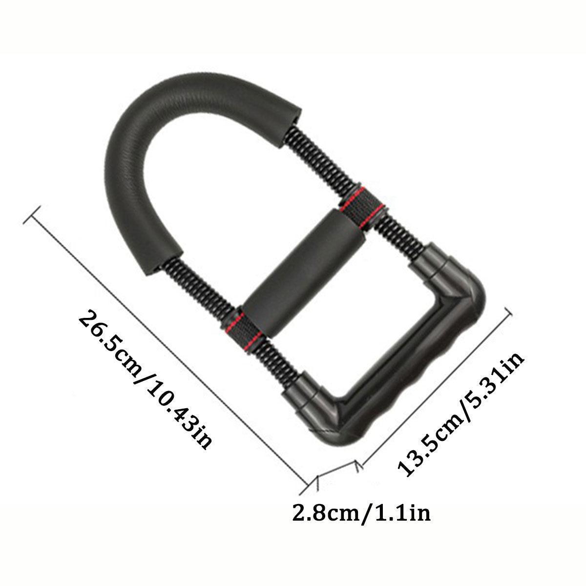 Adjustable Wrist Strengthener Grip Trainer, 3 Resistance Levels - Black - view 4